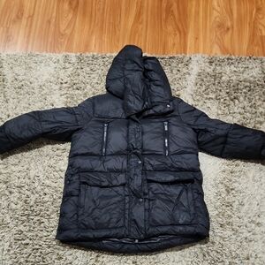 Zara Hooded Cowl Puffer